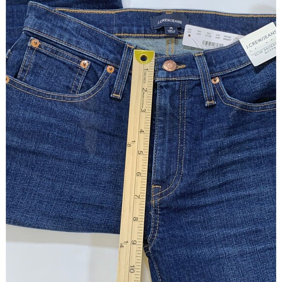 J Crew Jeans Womens 25 Slim Fit Boyfriend Straight Leg Dark Denim - Picture 5 of 8